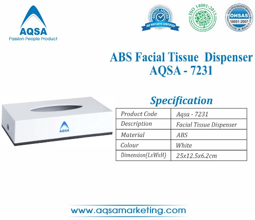 ABS Facial Tissue Dispenser (AQSA – 7231 ) 