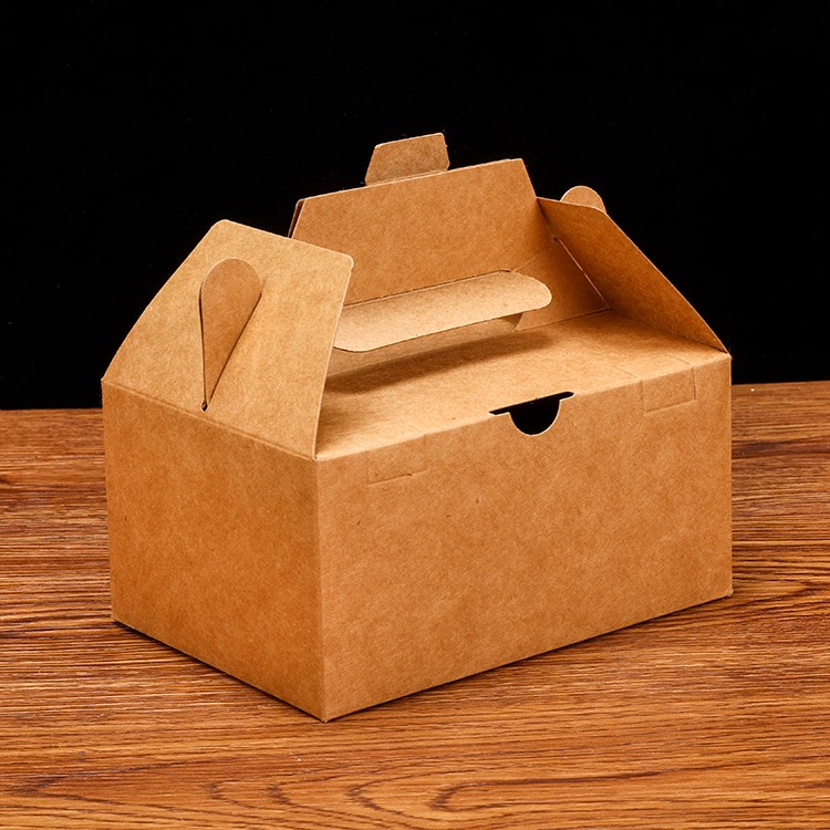 Manufacturers customized kraft food packaging box cake box bread box take-away takeout box custom LOGO