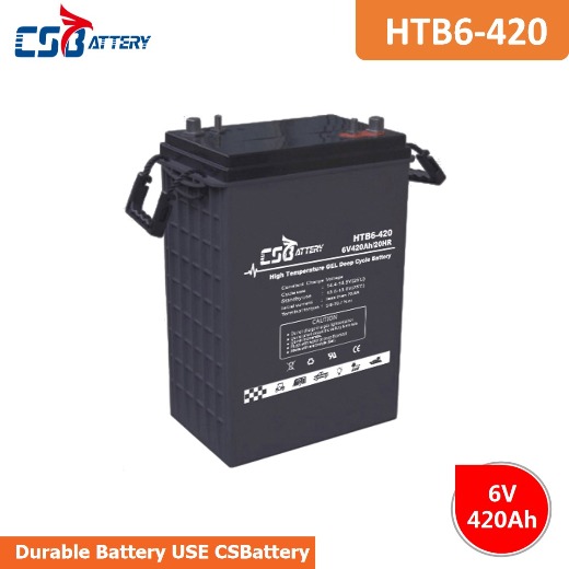 Csbattery 6V420ah 15+ Years Working Gel Battery for Home-Use-Storage/Data-Center/Hardware/Centrifugal-Pumps