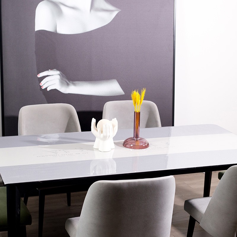 Guanglai Xingyou GLXY tasteless waterproof and ironproof wash free Nordic style soft glass table flag PVC material 00.8m*0.8m can be customized, wholesale