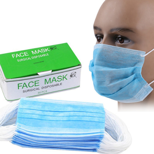 Wholesale Cheap Disposable Non-woven Eco-friendly Fabric Face Mask For Workers Hospitals