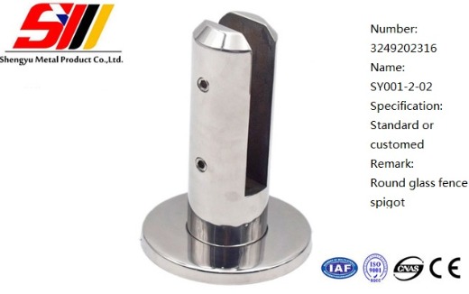 Frameless glass handrail or swimming pool fencing SS2205 316 304 railing glass spigot