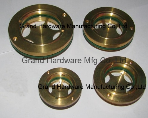 Brass oil sight glass