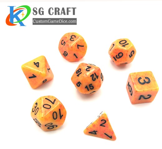  Dragons and Dragons 7 dice set of polyhedral dice/glitter rpg dice/hot sell custom sided