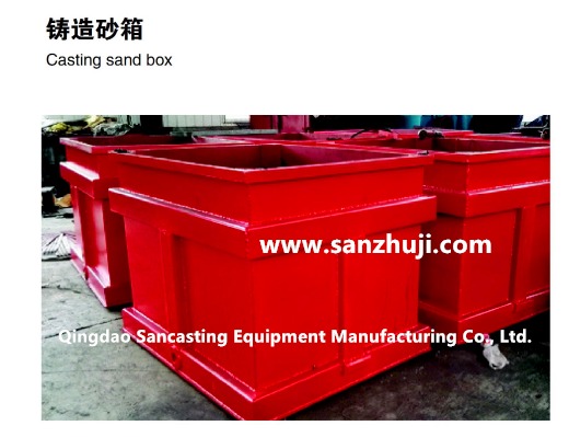 Foundry sandbox and supporting equipment