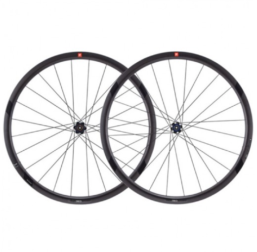 3T DISCUS C35 LTD STEALTH CARBON CLINCHER DISC ROAD WHEELSET - (CV Fastracycles)
