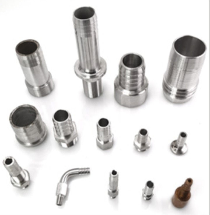 Stainless steel variable diameter pagoda hexagonal leather hose rubber hose water pipe joint fittings connecting pieces