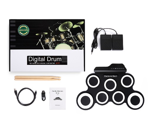 iword G3002 7 Pads Portable Electronic Drum Set Without Built-in Speaker