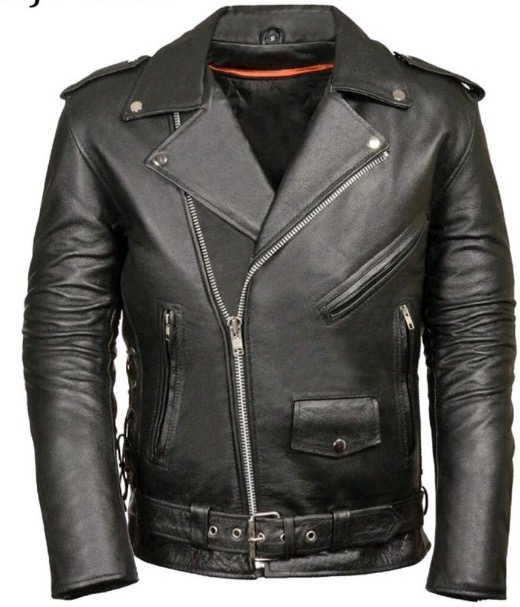 #Moterbike clothing: Moterbike jacket with 100% pure split leather with softness thankyou..