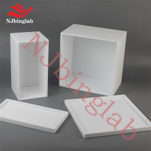 NJbinglab high purity PTFE etching tank, made to order, for silicon wafer etching