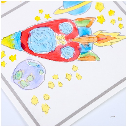 Art children gouache painting color painting kindergarten graffiti painting book