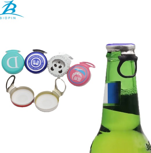 Hot Sale Aluminum Easy Open Beer Cap 26mm Metal Pull Ring Cap For Bottle Beer Juice Drinks