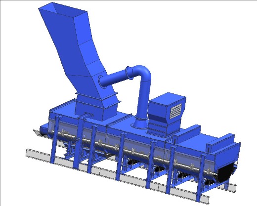 Unpowered Dust Removal Full Sealed Transfer Chute Conveyor Model SXBMD-DLC