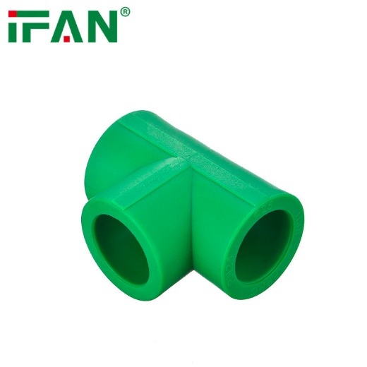 IFAN High Quality PPR Pipe Fitting Green Color 20-110mm Plumbing PPR Tee Fitting For Water Supply