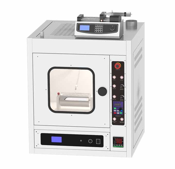 High-voltage electrospinning machine for preparing ultra-fine fibers