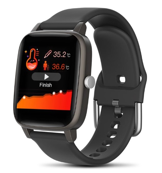 T98 Smart Watch Body Temperature Blood Pressure Monitor Smartwatch