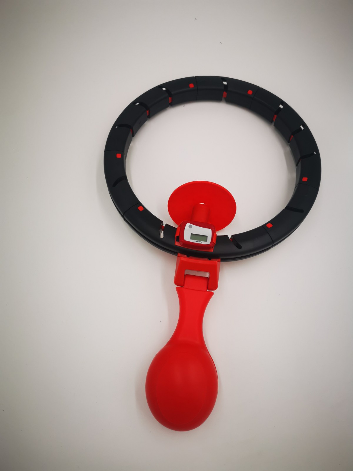 The hula hoop will not fall out of the small waist smart hula hoop