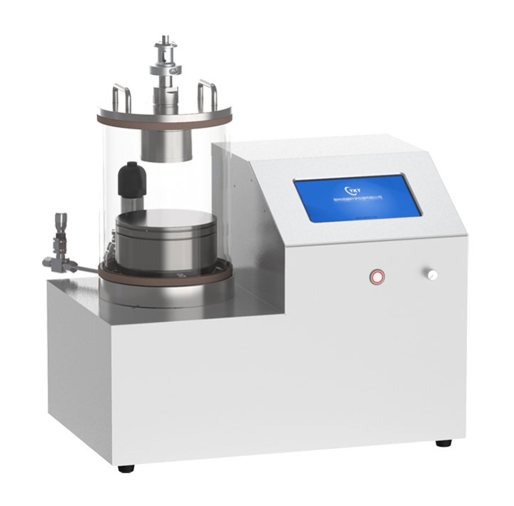 Lab vacuum plasma sputtering coater with rotary heating stage and water cooling sputter head
