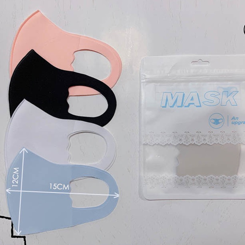 Children's dust proof ice integrated washable mask 20 mixed colors, 20 monochrome