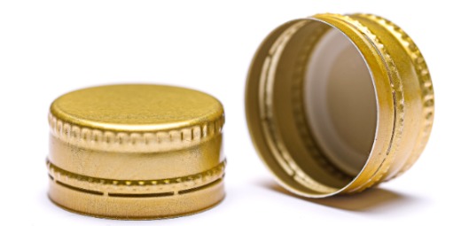 Custom Printed Aluminium Screw Cap for Wine Glass Bottles Aluminium Pilfer Proof Caps