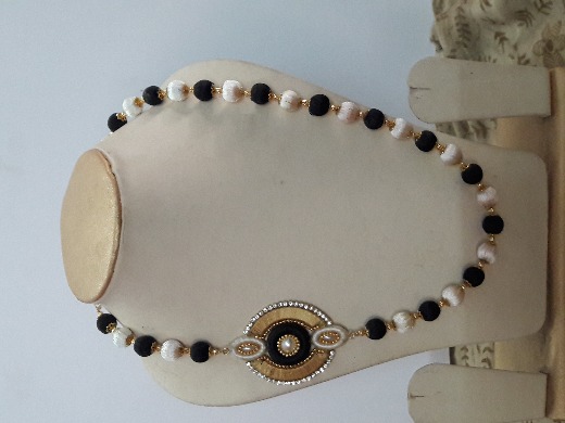 handmade silk thread necklace