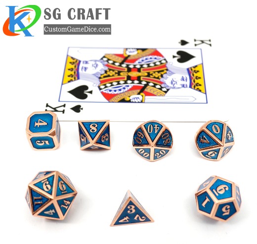 Craft popular custom metal polyhedral dice set manufacturers