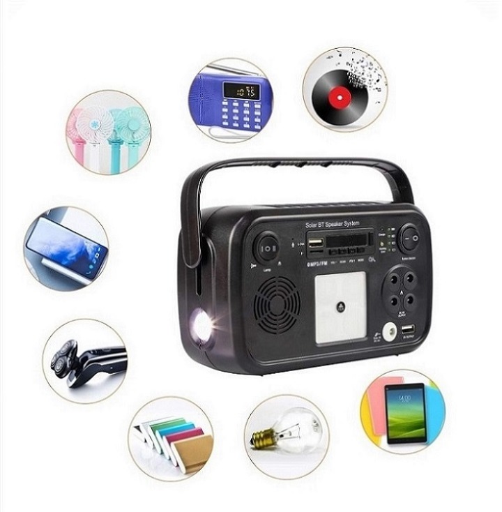 Portable Bluetooth Speaker Solar Home Lighting System