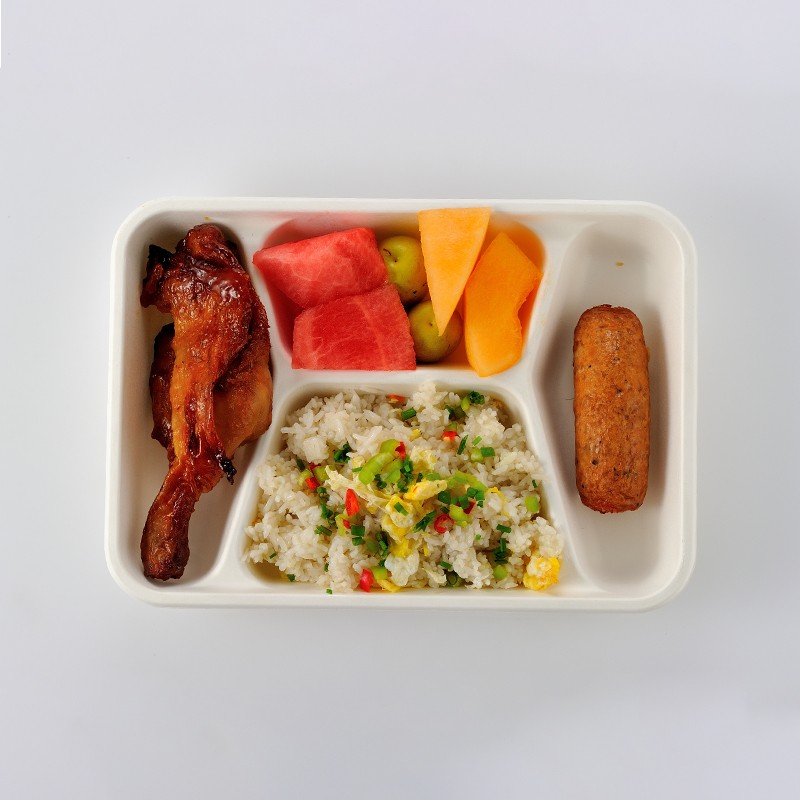 JM Camey's four-bar fast food bottom box contains 50 disposable tableware, which is environmentally friendly and biodegradable