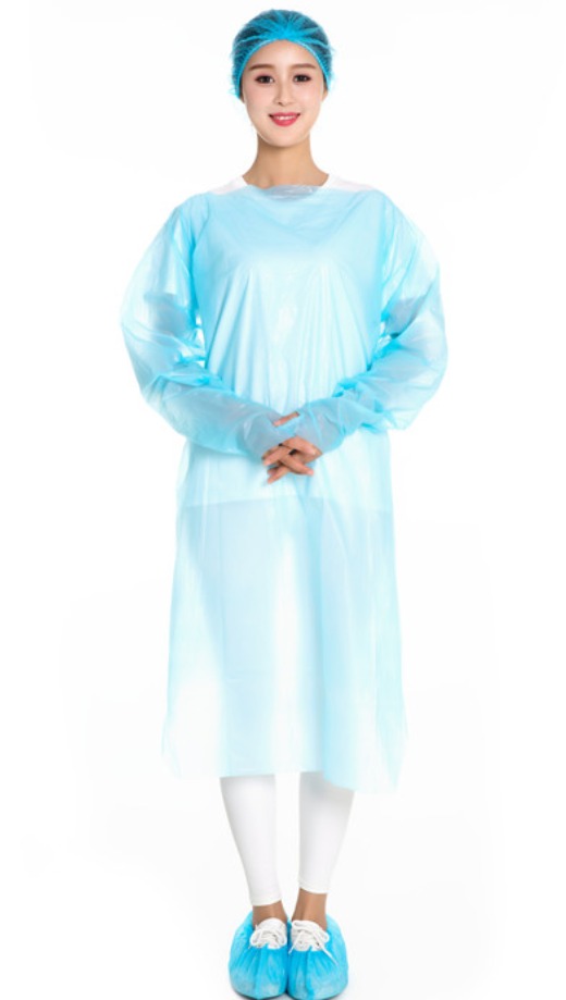 Disposable CPE Gown (Blue)