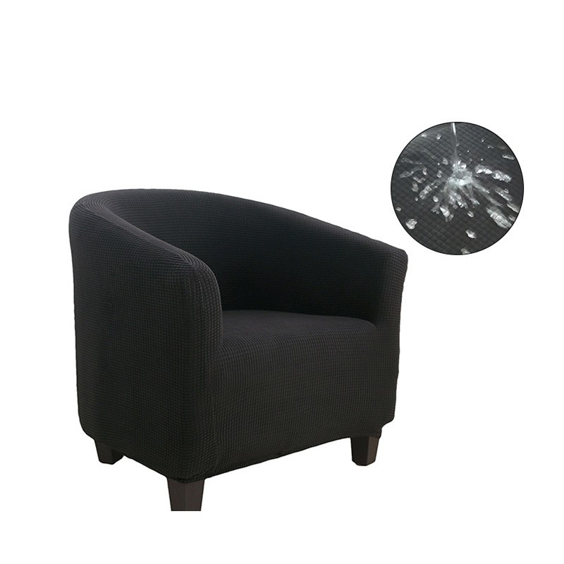 He Tao waterproof and anti-fouling European elastic whole package single sofa cover Internet cafe hotel room solid color sofa cover manufacturers direct sales