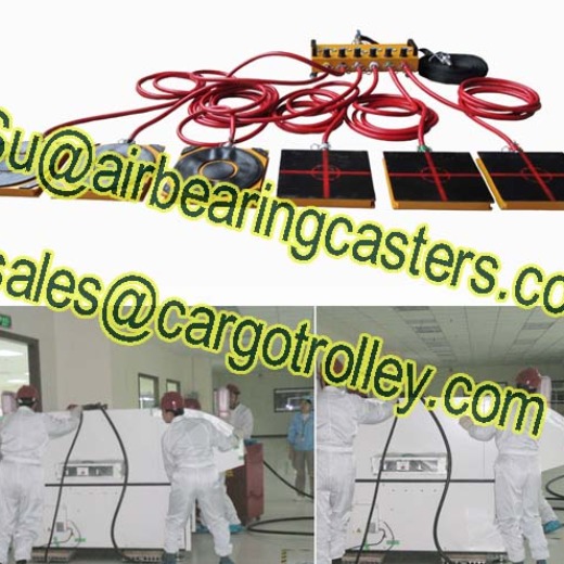 Air casters Finer brand works perfectly when moving