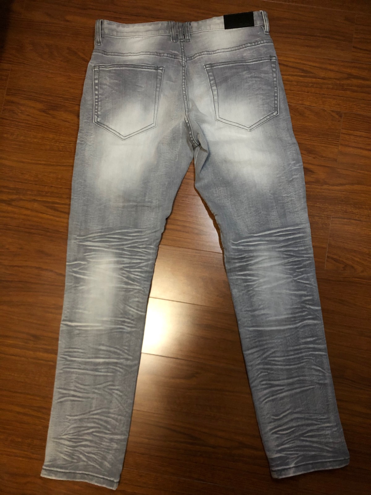Jeans trousers men's casual European and American fashion street custom processing