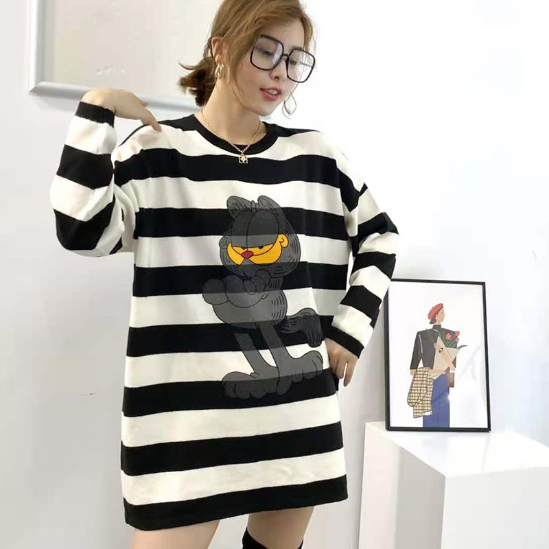 Hangzhou Zhuanoke feather down Korean version wide stripe young fashion print versatile
