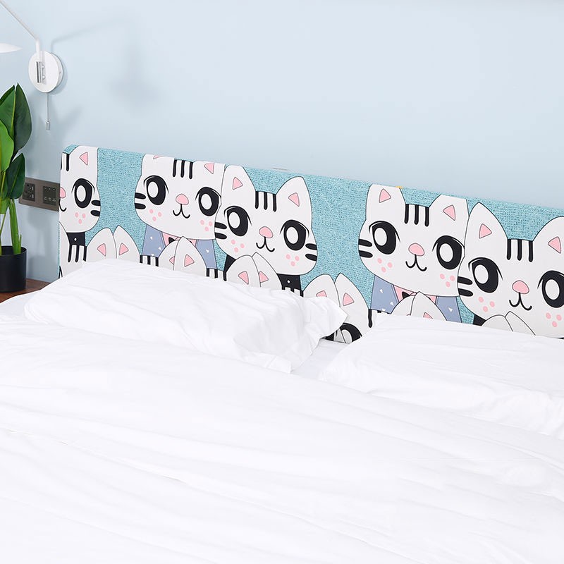 All-in-one cloth headrest cover universal simple modern dustproof cover elastic solid wood headrest cover