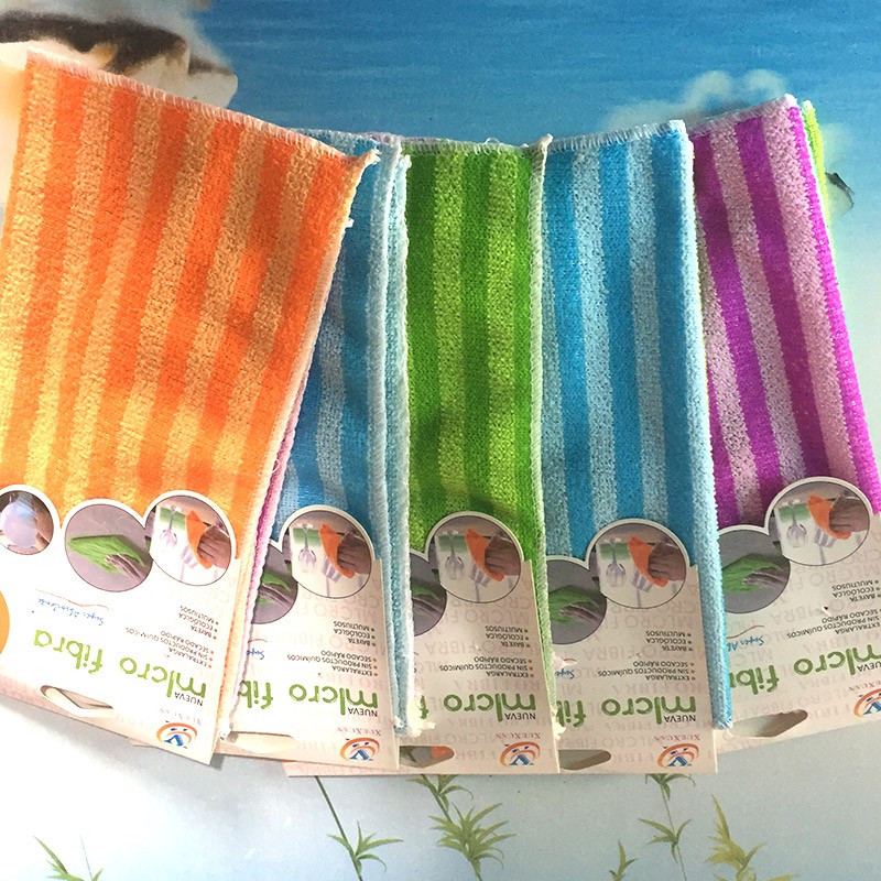 Dark and light color strip rag