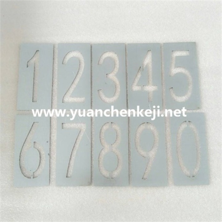 Laser Cutting of Aluminum Sheet For Alphanumeric Template