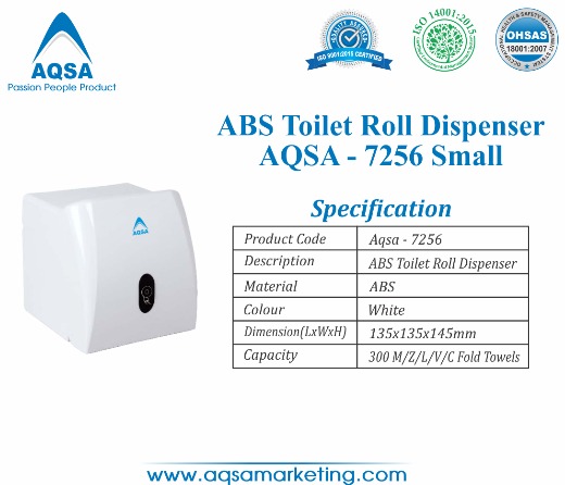 ABS Toilet Roll Dispensers Small (AQSA – 7256 ) 