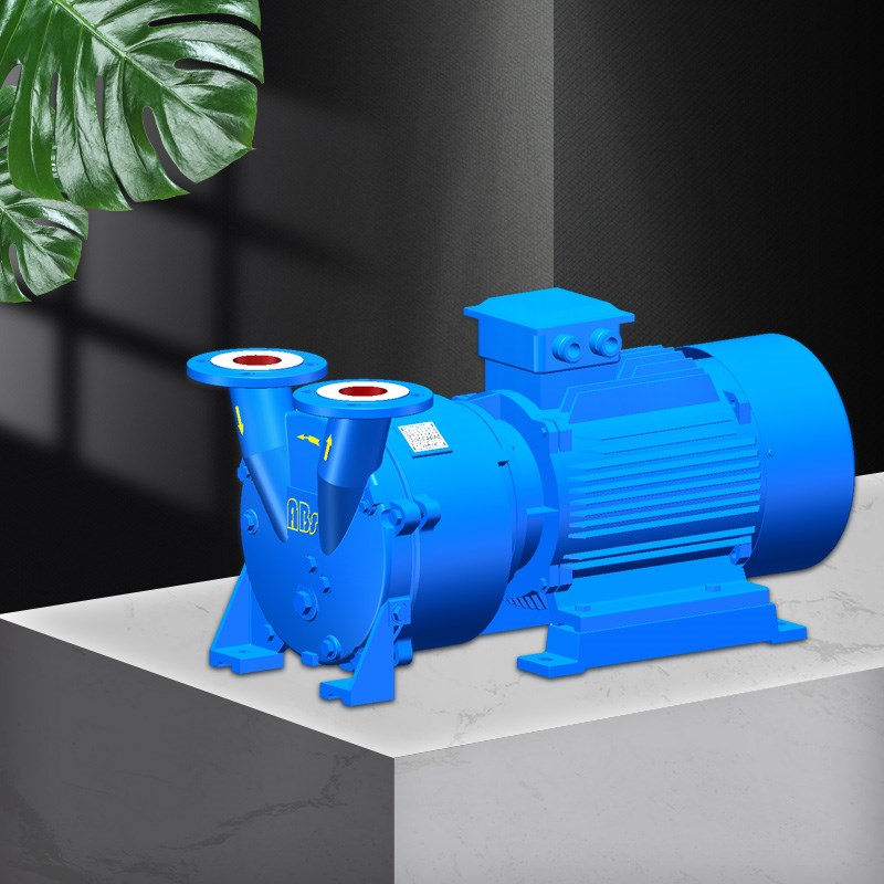 Single stage direct liquid ring vacuum pump