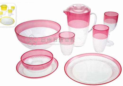 Green Clear PP Plastic picnic set