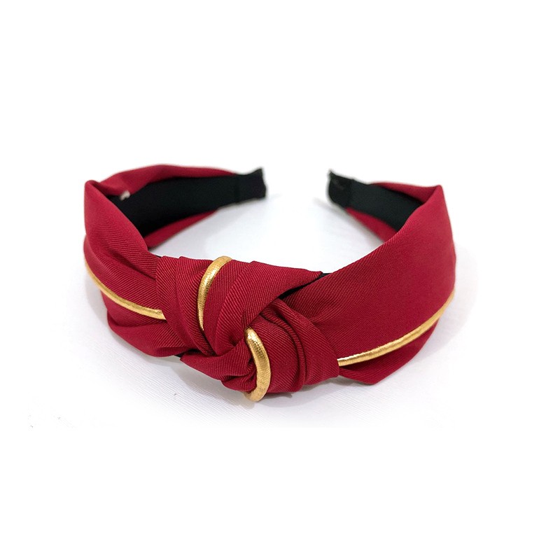 Ladies' accessories gold-rimmed monochrome headband