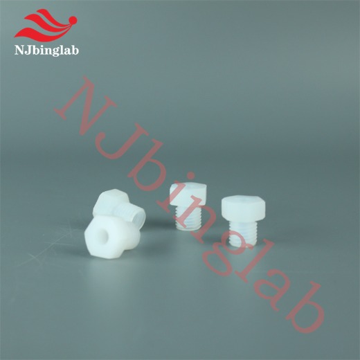 NJbinglab High purity PFA screws, for sensitive pharmaceutical and food type applications