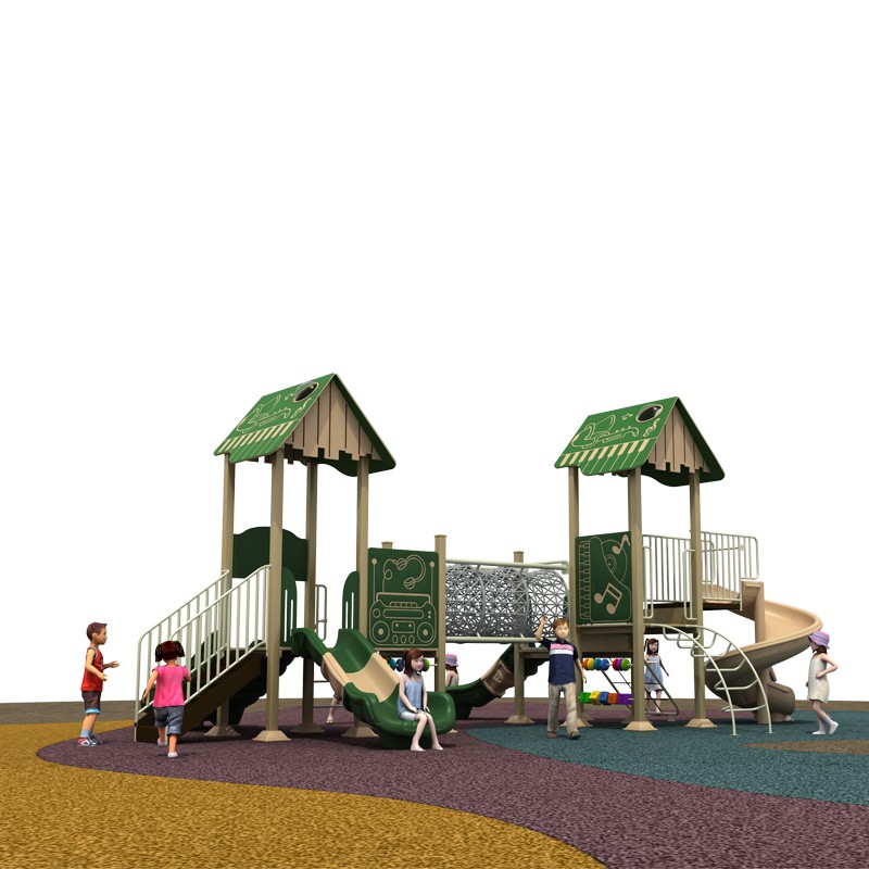 "Plastic and wood Little Doctor slide outdoor large amusement equipment Children's Park Kindergarten Combination slide"