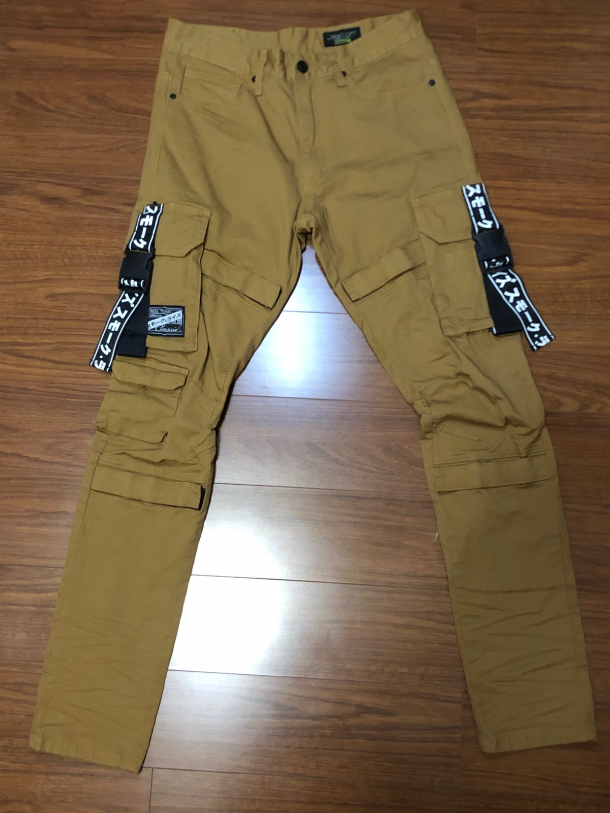 Men's trousers casual overalls fashion street custom processing