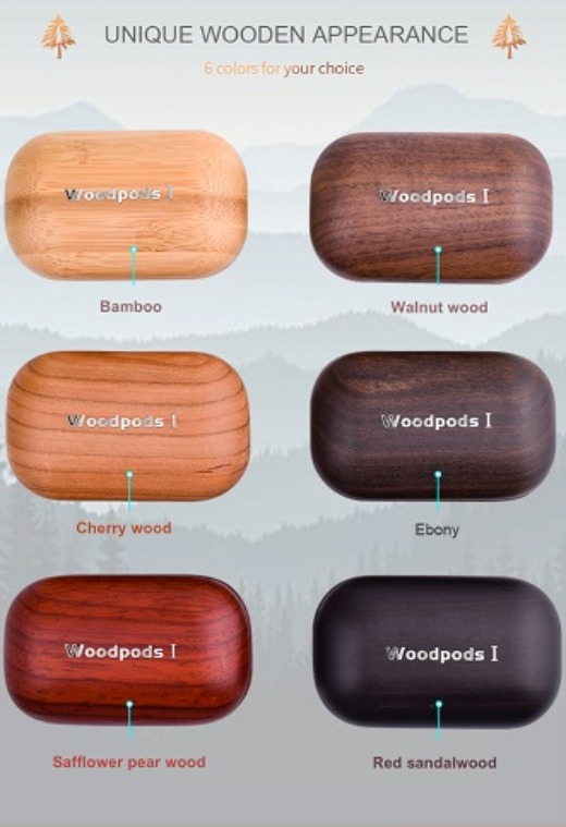 Fsc Certificate Eco Friendly Woode Tws Earphone