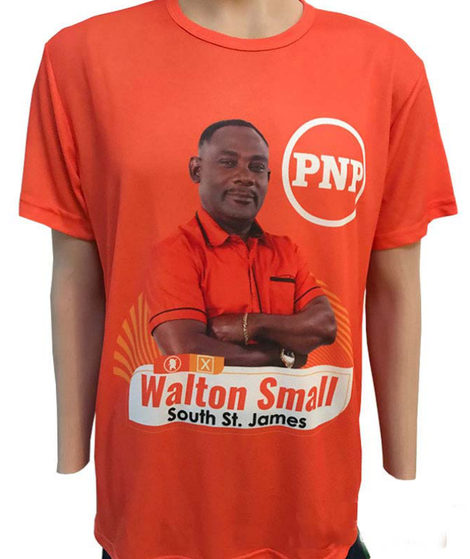 Heat transfer print cheap T-shirts presidential ads campaign wear short sleeves