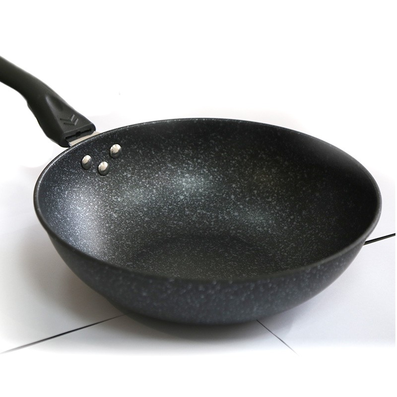 Maite stone frying pan non-stick iron pan multi-functional cooking induction cooker household gas cooker suitable for cooking