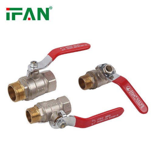 IFAN Brass Valve Double Color Brass Body Iron Core Water Valve With Big Promotion