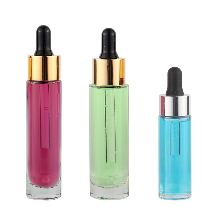 Amazing Quality Bottles Glass Serum Bottle 30Ml with Gold/Sliver Dropper and Can be Customize Box  
