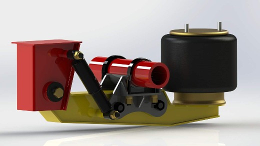 Heavy Truck Trailer Parts Semi Trailer Lifting Axle AirBag Suspension