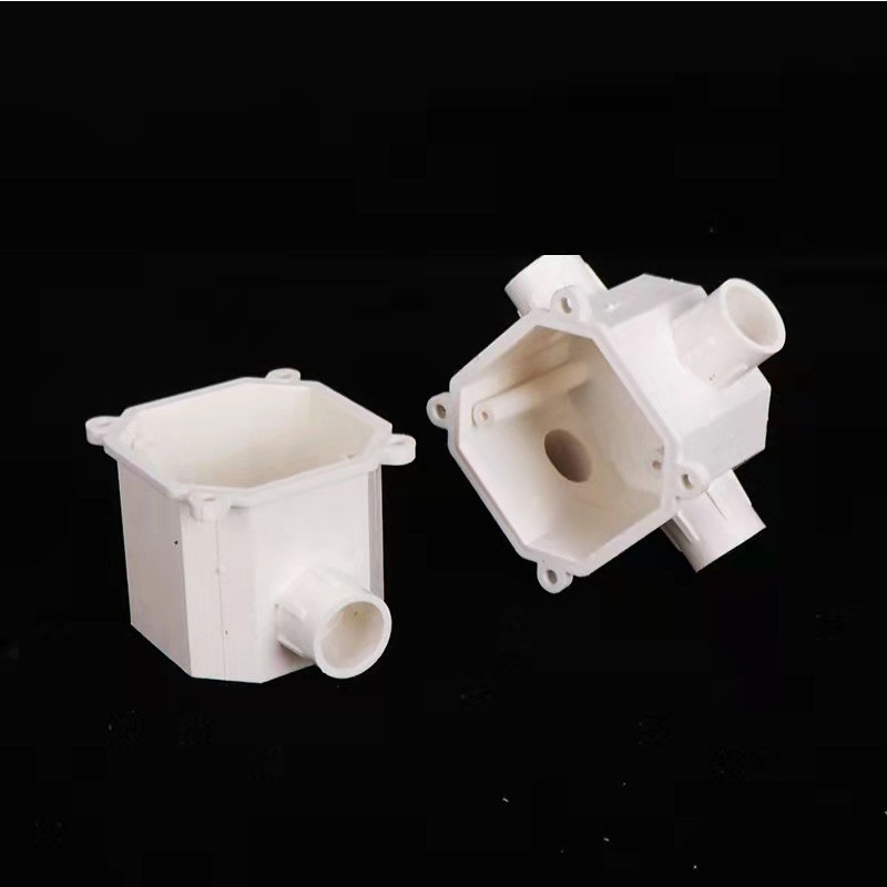 Jiangshan embedded 7cm binomial high octagonal commander box PVC electrical accessories pipe fittings home installation, site embedded 200